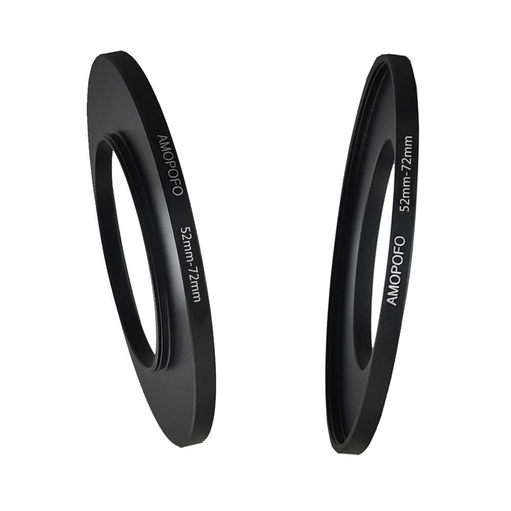 52 To 72Mm /52Mm To 72Mm Step Up Ring Filter Adapter For Uv,Nd,Cpl,Metal Step Up Ring,Compatible With All 52Mm Camera Lenses & 72Mm Accessories