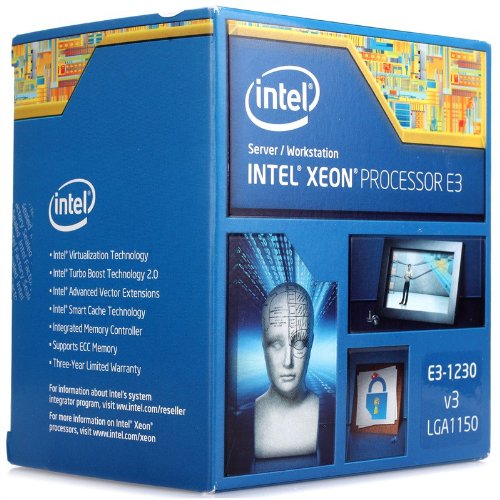Intel Xeon E3-1230V3 Haswell, 3.3Ghz, 8Mb L3 Cache Lga 1150, 80W Quad-Core Server Processor Bx80646E31230V3