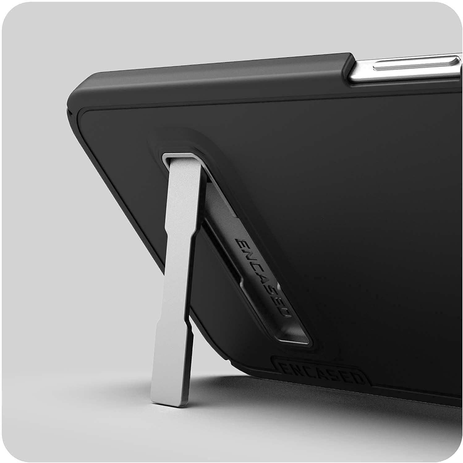 Encased Slimline Designed For Google Pixel 6 Belt Clip Case With Kickstand (2021) Ultra Thin Case With Holster (Black)