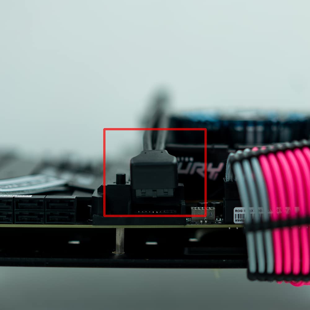 Linkup   Usb 3.2 Gen 2 (Usb 3.1) Internal Adapter 20 Pin Motherboard Header Male To Female 10Gbps For Pc Usb A Ports   Inward Type   Black 24Cm