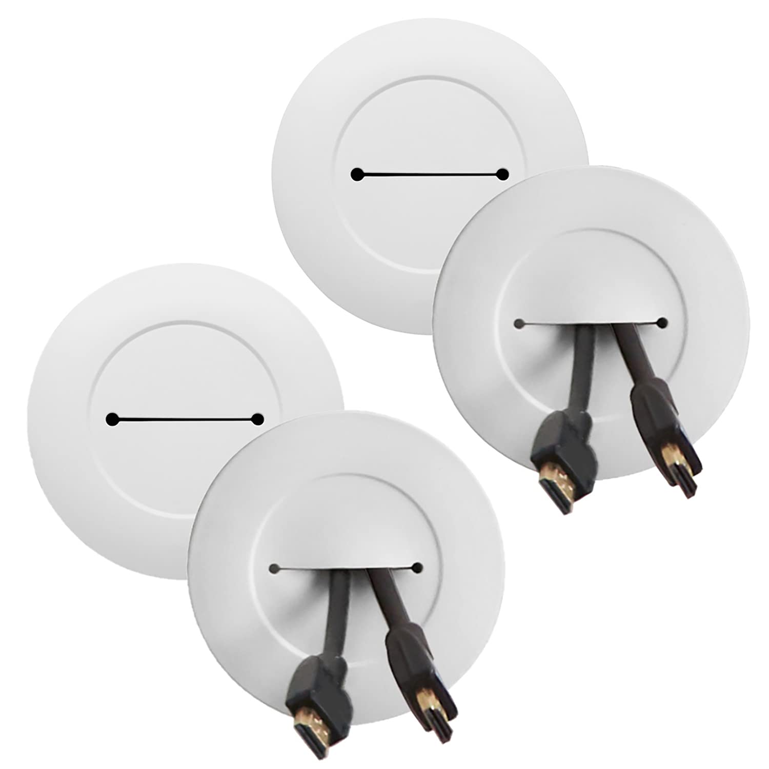 Legrand   Wiremold Cord Cover With Grommets, Cord Hider For Wall Mount Tv, Cord Cover Floor Or Cord Cover Wall To Hide Tv Cords