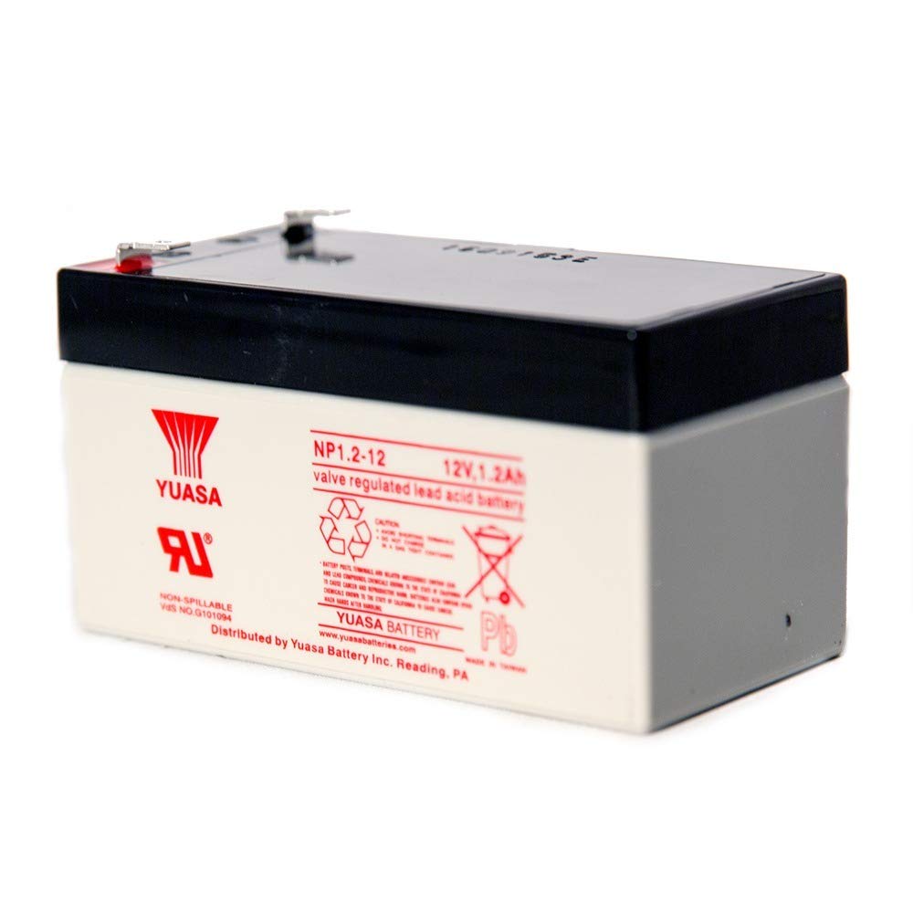 Yuasa Np1.2 12 12V/1.2Ah Sealed Lead Acid Battery With F1 Terminal