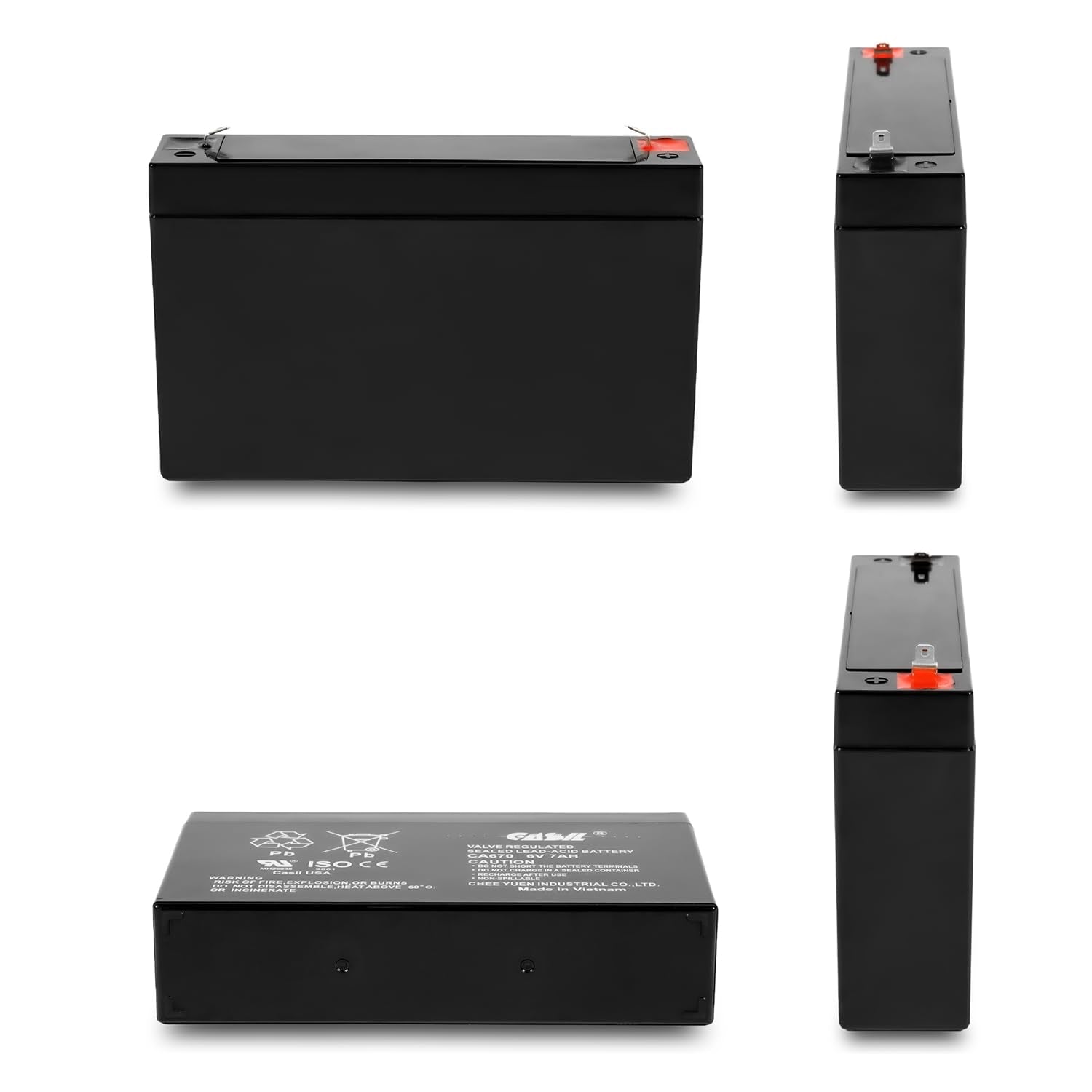 Casil 6V 7Ah Sla Replacement Battery For Enduring 3Fm7 (2 Pack)