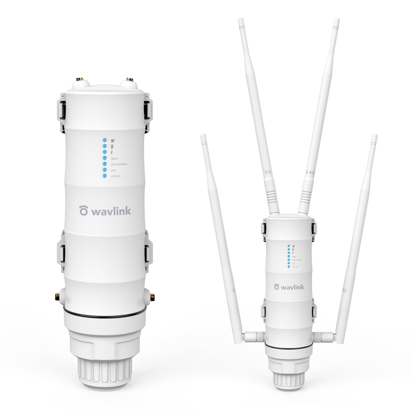 Wavlink Ac1200 Outdoor Long Range Weatherproof Wifi Extender/Wireless Access Point With Passive Poe, Dual Band 2.4G+5G, 4X7Dbi Omni Directional Antennas,Supports Router/Ap/Repeater/Mesh Modes