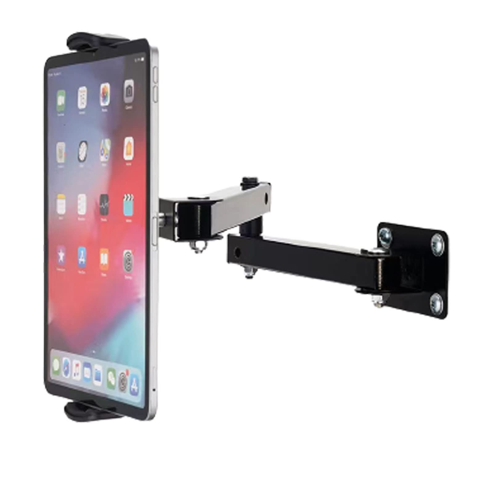 Gsruan Adjustable Folding Tablet Wall Mount For 4.7~12.9 Inch Multi Angle Phone Tablet Holder(Black)
