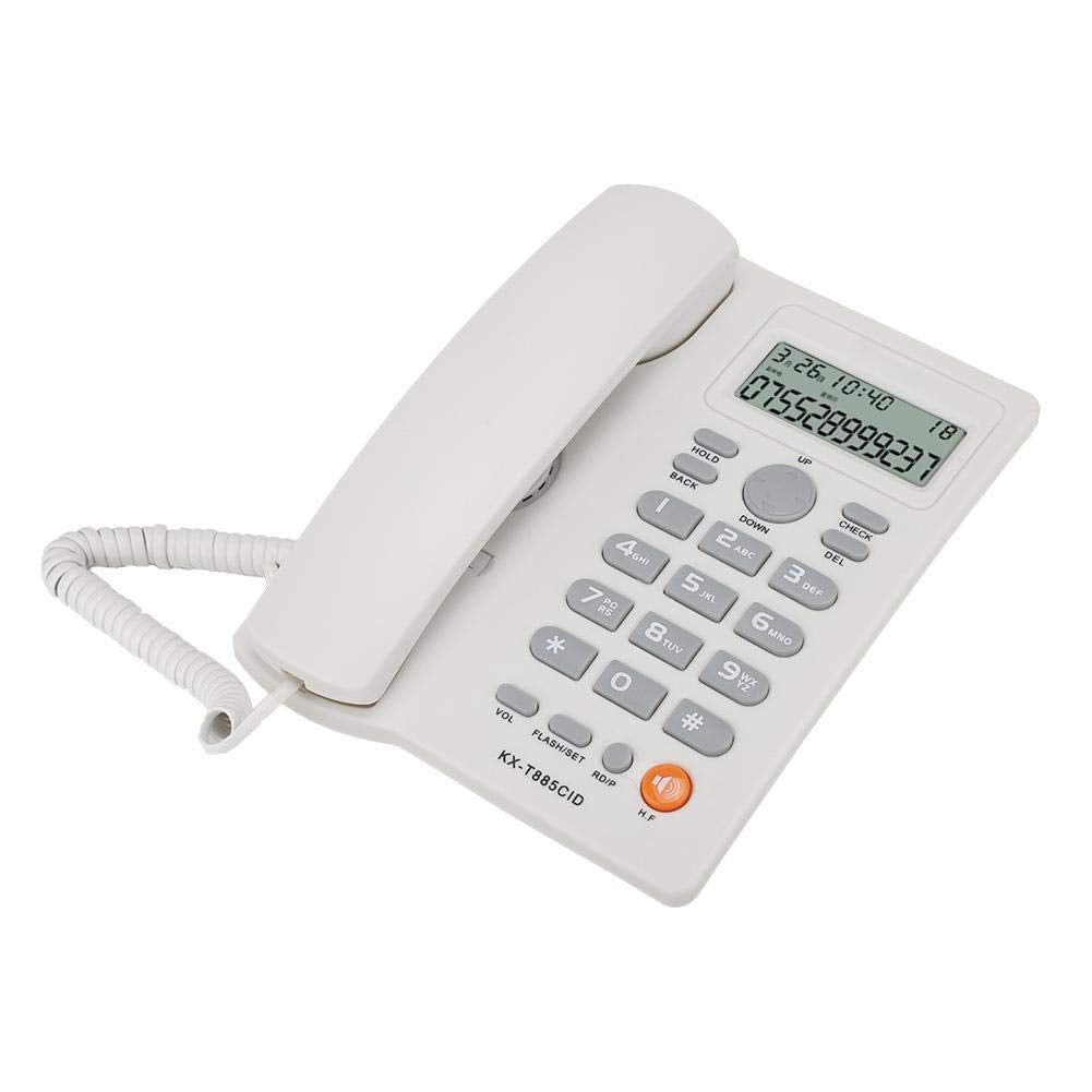 Wendry Telephone, Caller Id Corded Telephones, Wired Phone English, Hands  Calling Home Office Hotel Landline Phone, Mute Functi