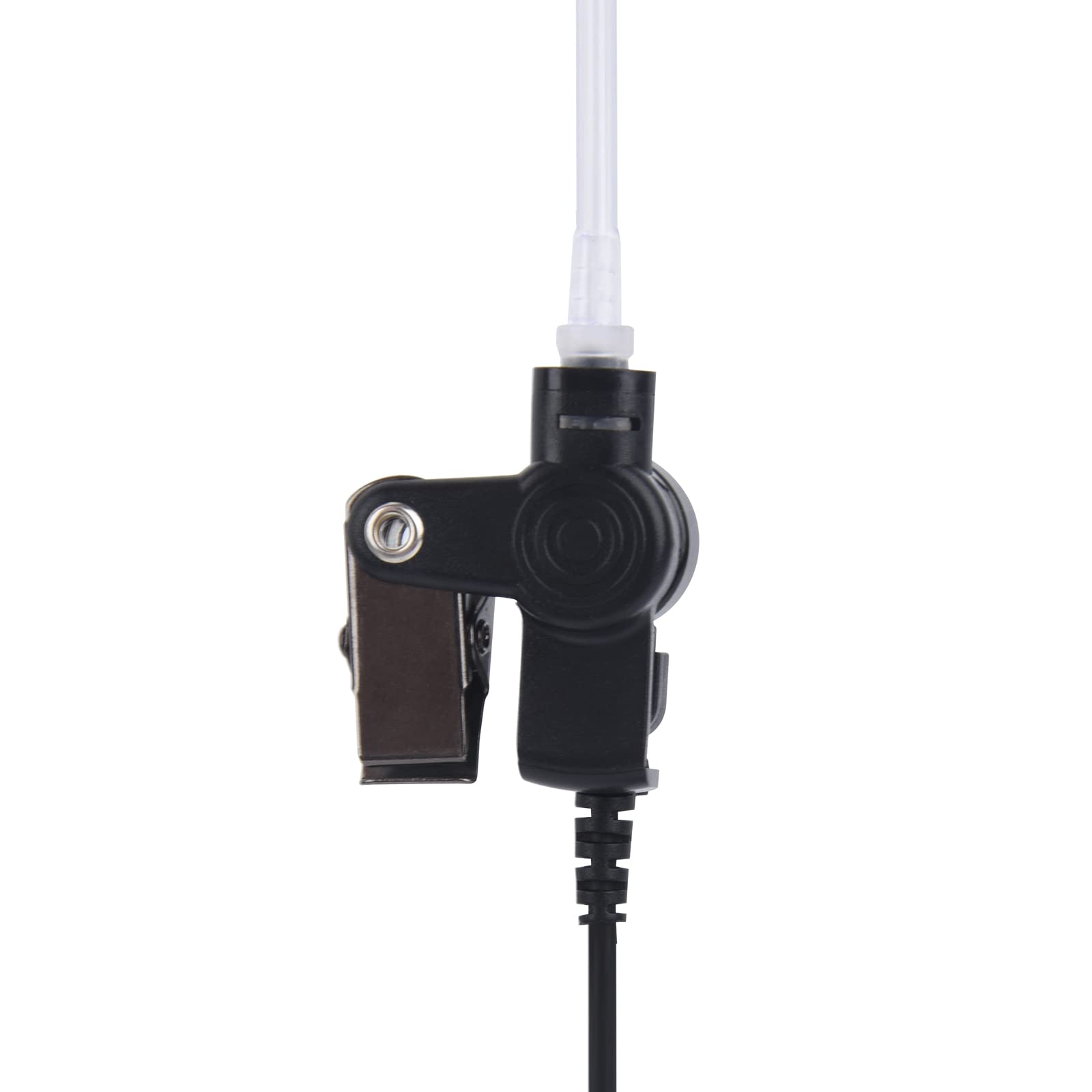 Pdflie Xl200 2.5 Mm Listen Only Acoustic Tube Earpiece Radio Receiver Surveillance Covert Coil Short Headset For Kenwood Harris