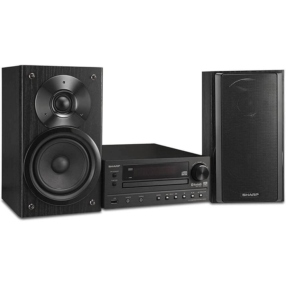 Sharp Xl Hf203B Hi Fi Component Stereo Speaker System With High Resolution Audio