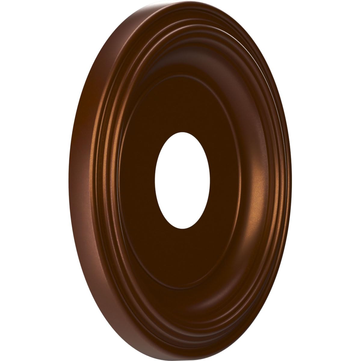 13Od X 3 1/2Id X 1 1/4P Traditional Thermoformed Pvc Ceiling Medallion (Fits Canopies Up To 7 1/2), Metallic Dark Copper