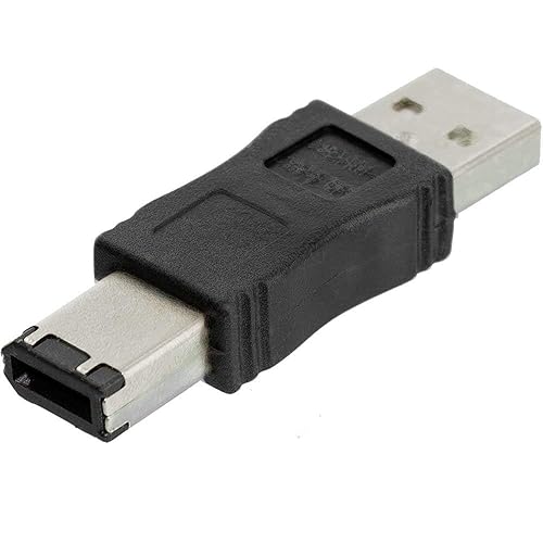 Toptekits Firewire Ieee 1394 6 Pin Male To Usb A Male Convertor Jack M/M Adapter
