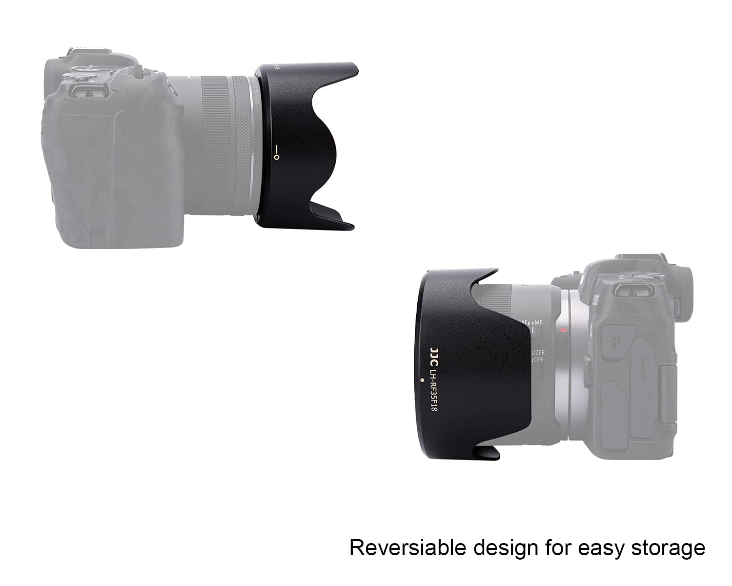 Rf 35Mm Tulip Flower Lens Hood Shade Fit For Canon Rf 35Mm F1.8 Macro Is Stm Lens Replaces Canon Ew 52 Hood On Canon Eos R6 R5 R