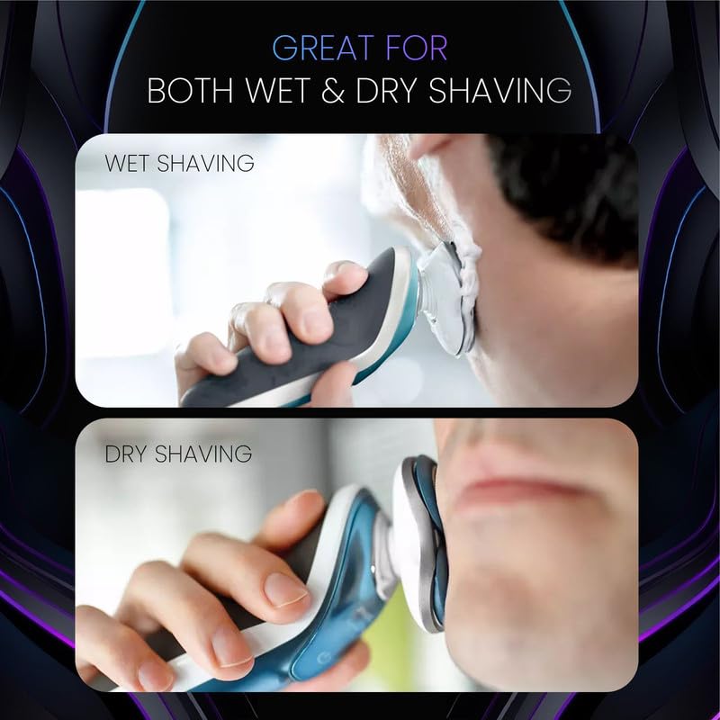 Golden Lotus Creations Sh70/71 Replacement Heads Blades Compatible With Philips Norelco Series 7000 Electric Shavers Sh70 Sh71 D