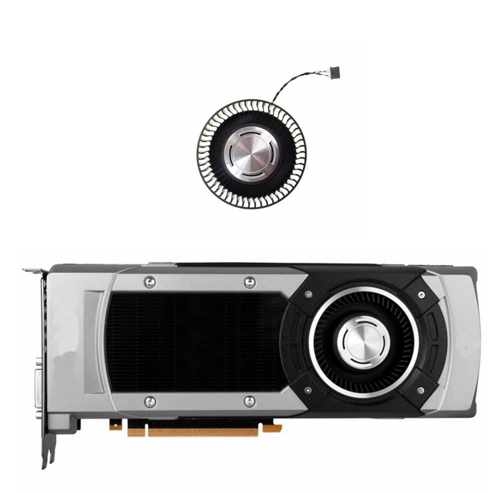Rakstore Bfb0712Hf 65Mm Graphics Card Cooling Fan Replacement For Nvidia Gtx 970 980 980Ti 1060 1070 1070Ti 1080 1080Ti Quiet Co