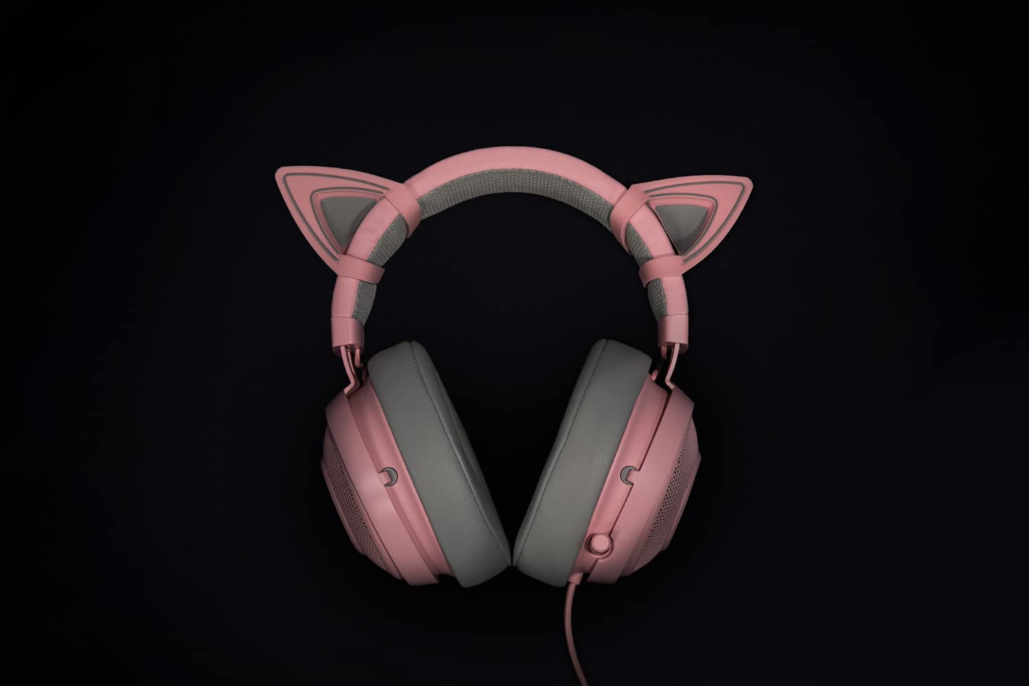 Razer Kitty Ears   Kitty Ears For All Razer Kraken Headsets (Engineered To Fit Your Razer Kraken, Adjustable, Waterproof) Quartz