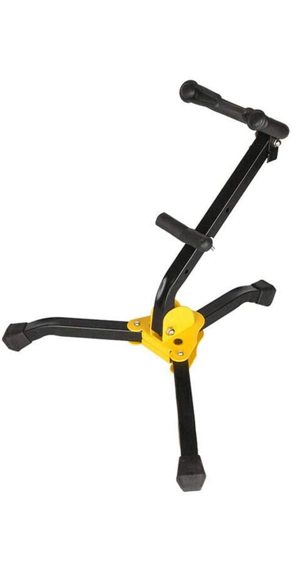 Zosenda Foldable Saxophone Stand, Adjustable Alto/Tenor Sax Stand With Chain Lock, Portable Tripod Saxophone Holder Rack With Me