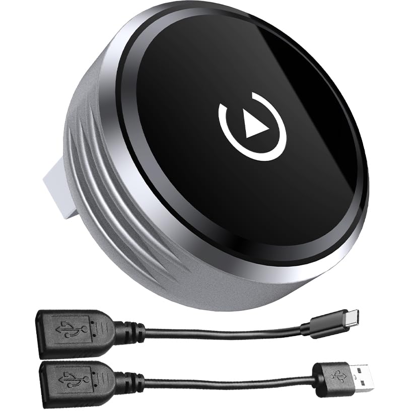 Endliss Innovation Wireless CarPaly & Android Adapter - Convert Factory Wired CarPlay to Wireless Car Play Dongle Plug, Work w/i
