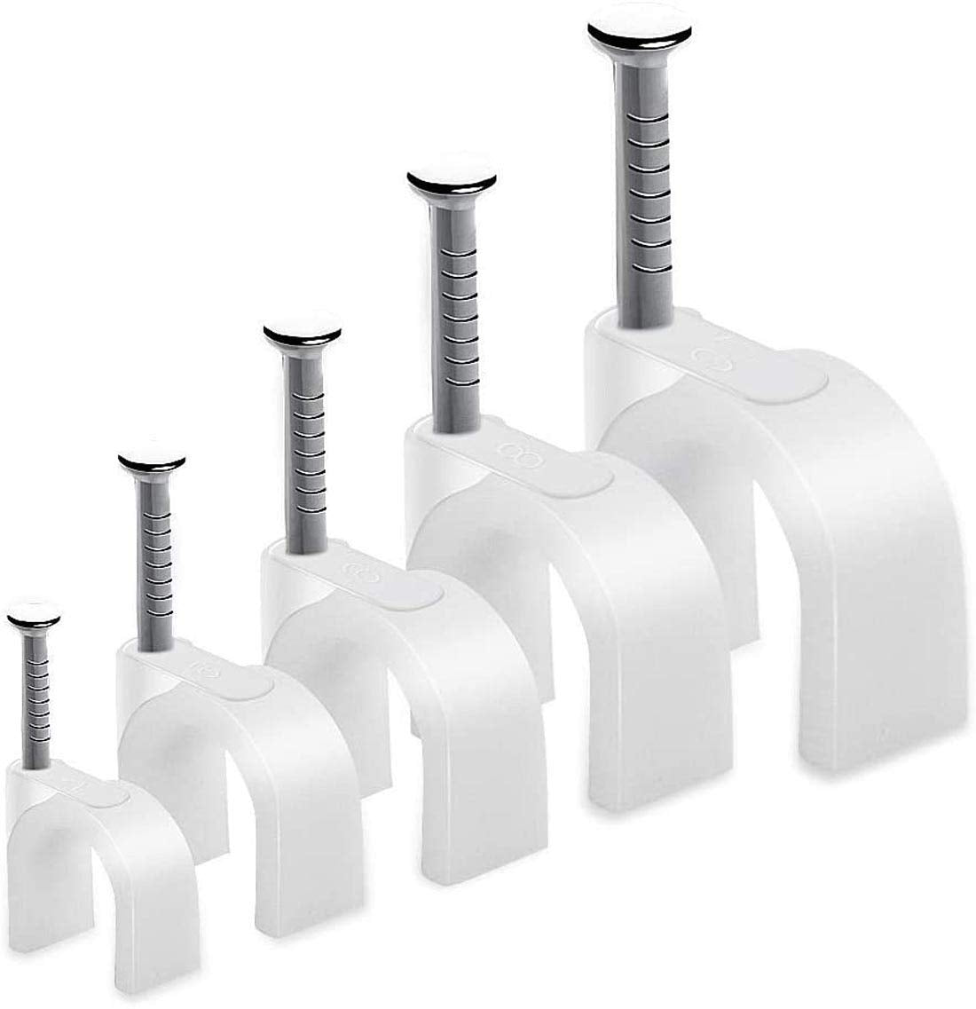 Diy Crafts Pack Of 1 Sets 100X1, Square, Mix 100Pcs/Pack 514Mm RoundSquare Steel Nail Cable Clamp Supplies Wire Cable Clip Buc