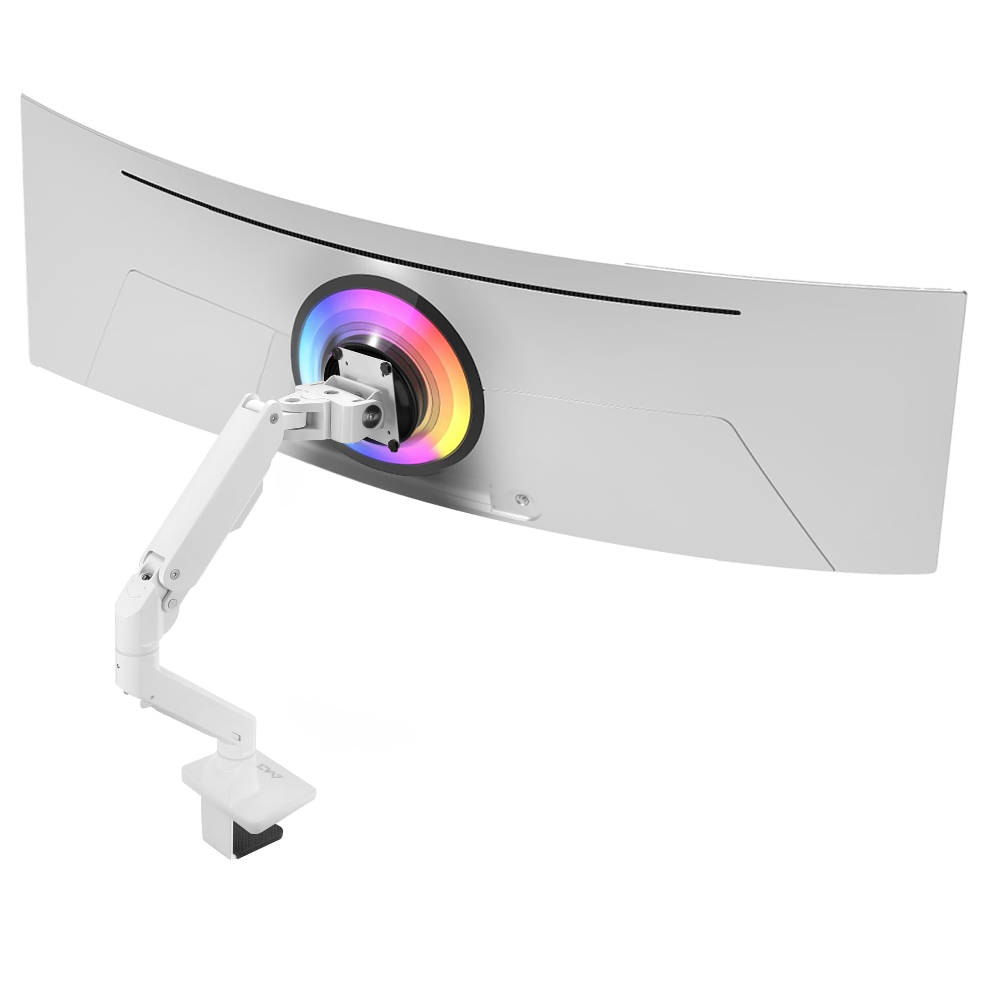 Avlt Single 34    57    Monitor Arm Desk Mount Fits One 44 Lbs Heavy Duty Monitor Full Motion Height Swivel Tilt Rotation Adjust