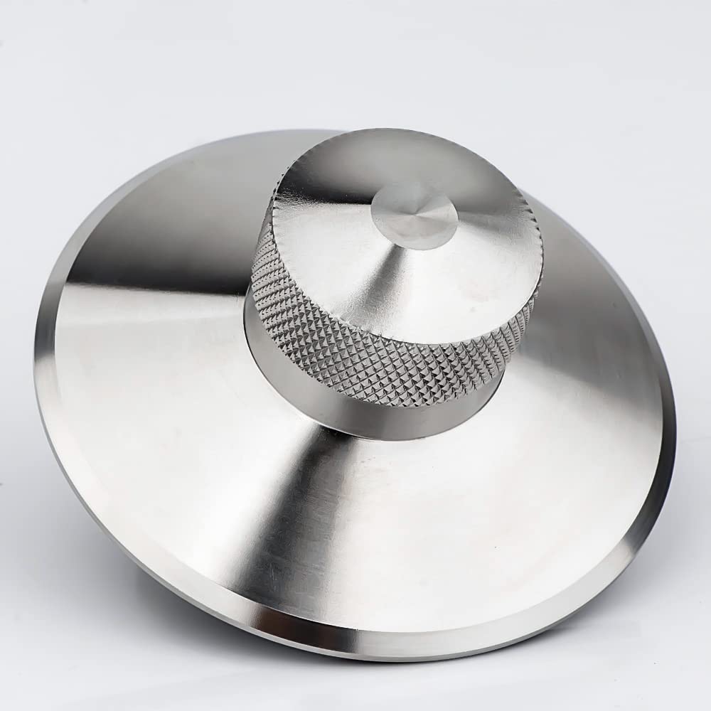 Stainless Steel Heavy Record Weight Stabilizer, Audiophile Turntable Weight Clamp With Protective Soft Pad For Hifi Lp Record Pl