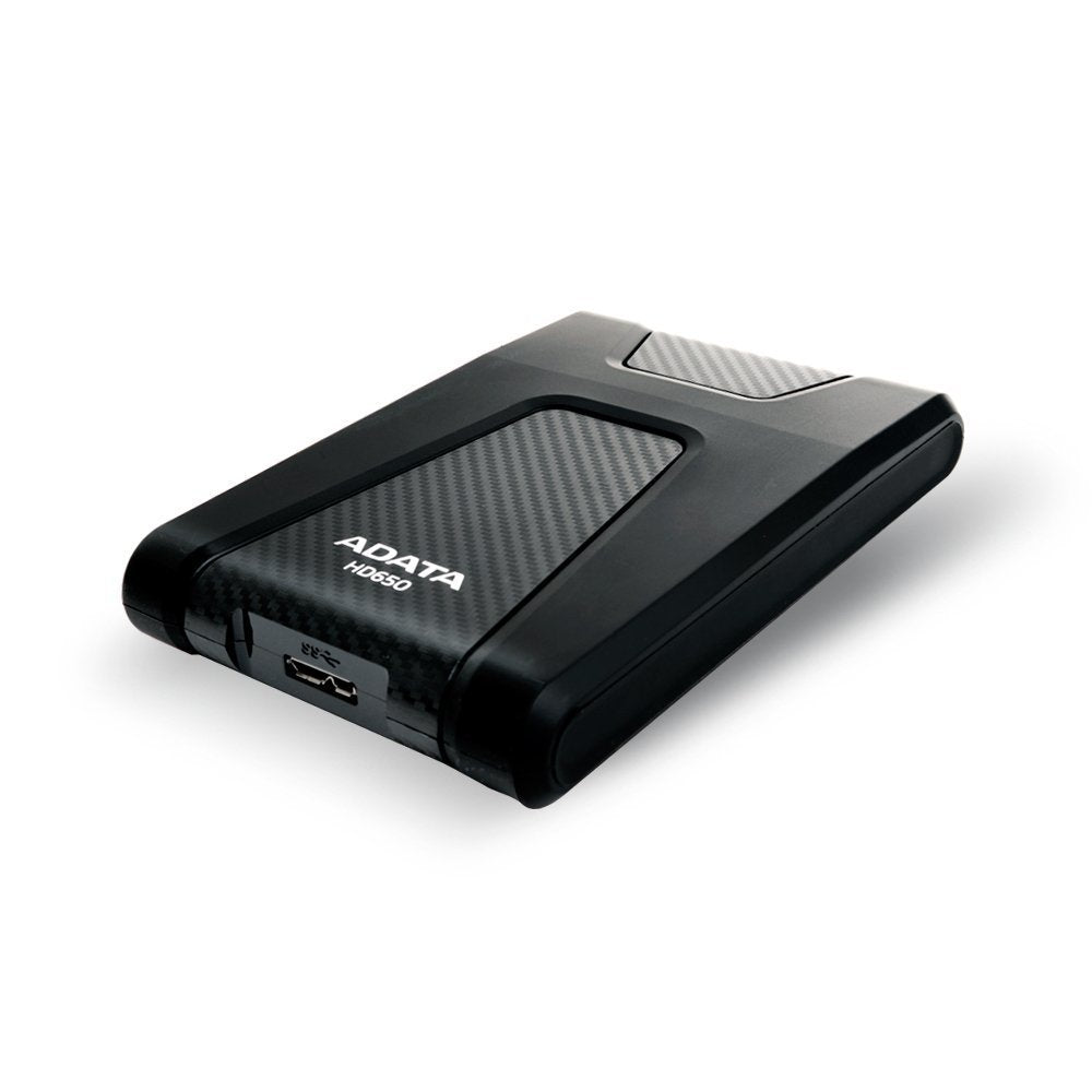 Adata Hd650 1Tb Anti-Shock External Hard Drive, Black (Ahd650-1Tu31-Cbk)