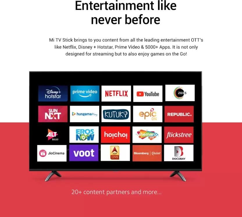 Xiaomi Mi Tv Official Us Version 1Gb Ram +8Gb Rom, Portable Streaming Media Player Hd Playback 1080P Hdr Netflix Quad Core 64 Bi