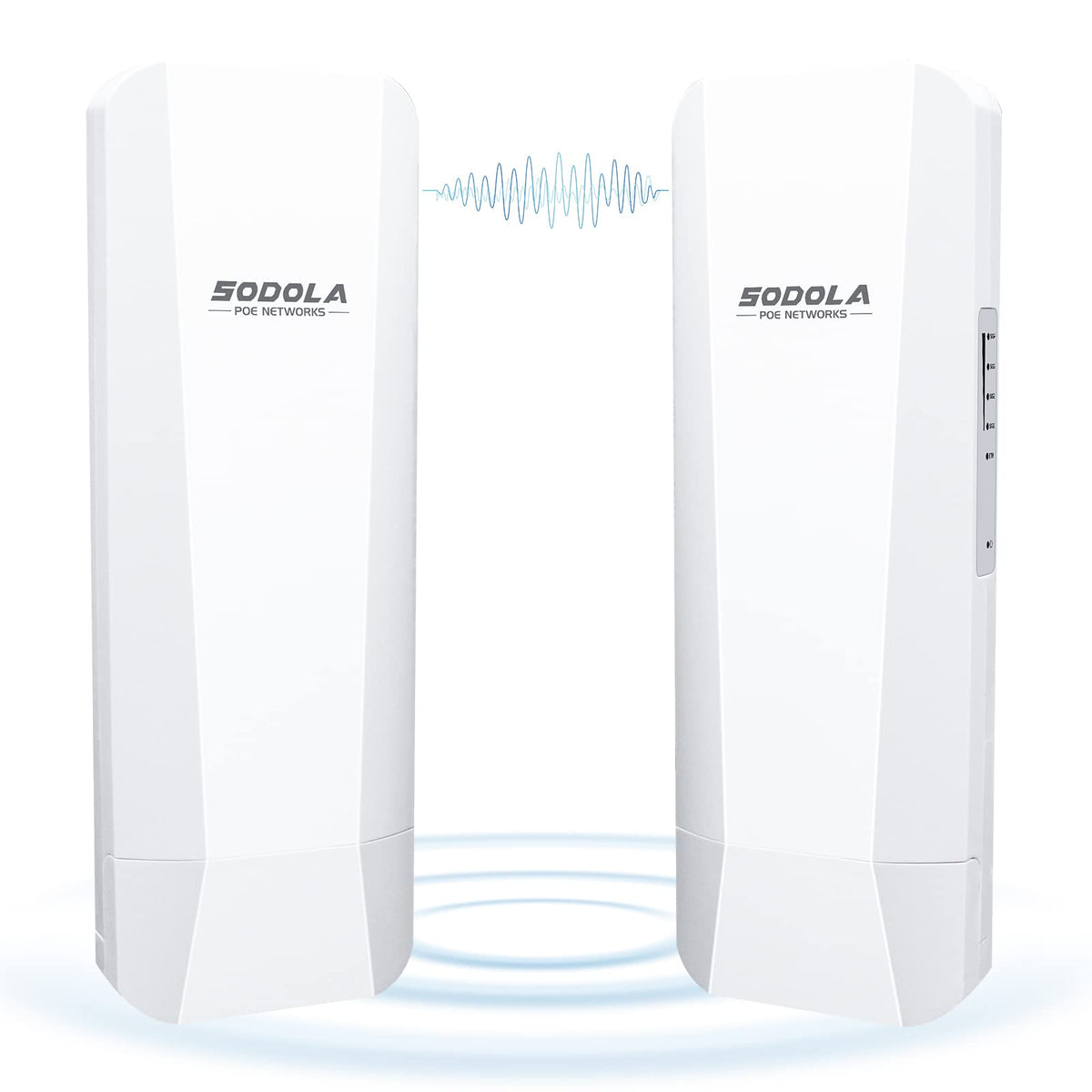 Sodola 2 Pack 900Mbps Wireless Bridges, 5.8G Outdoor Cpe Point To Point 3 5Km Long Range Access With 14Dbi High Gain Antenna,2 R