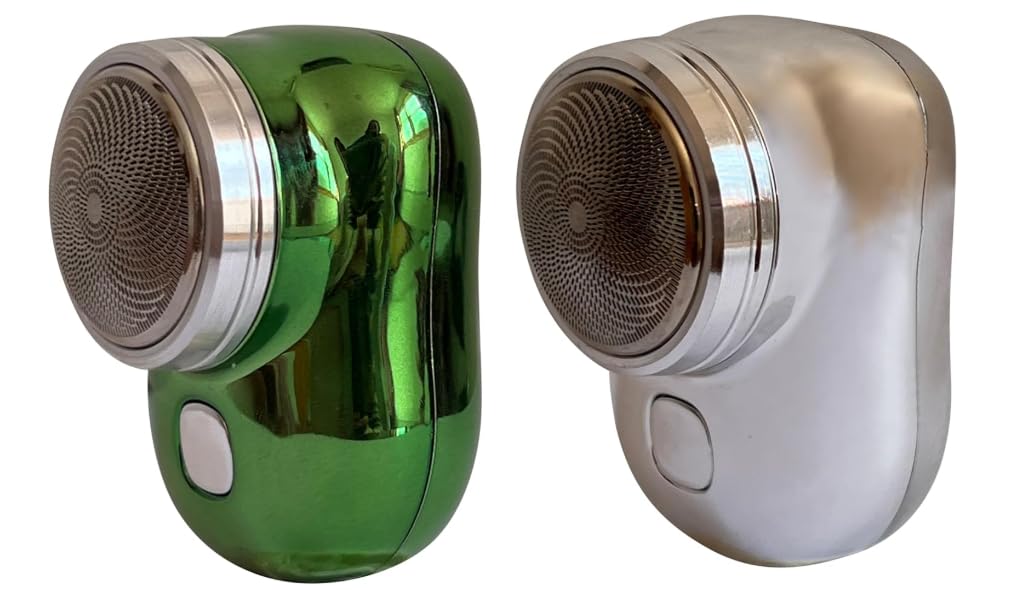 Pack Of 2X Model Mini Dual Head Electric Shaver Pocket Shaver Usb Mini Shavers For Men Washable Head Razor Rechargeable  Random