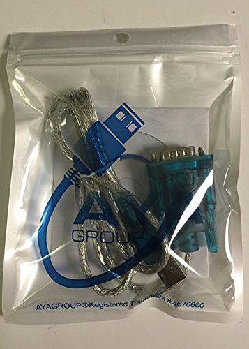 Aya 3Ft (3 Feet) Usb 2.0 To Serial Db9 Rs232 Adapter W/Thumbscrews For Win7/8/10/Mac/Linux