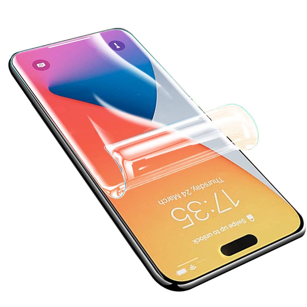High Sensitivity Hydrogel Screen Protector For Iphone 14 Pro, 2 Pieces Transparent Soft Tpu Protective Film (Not Tempered Glass)