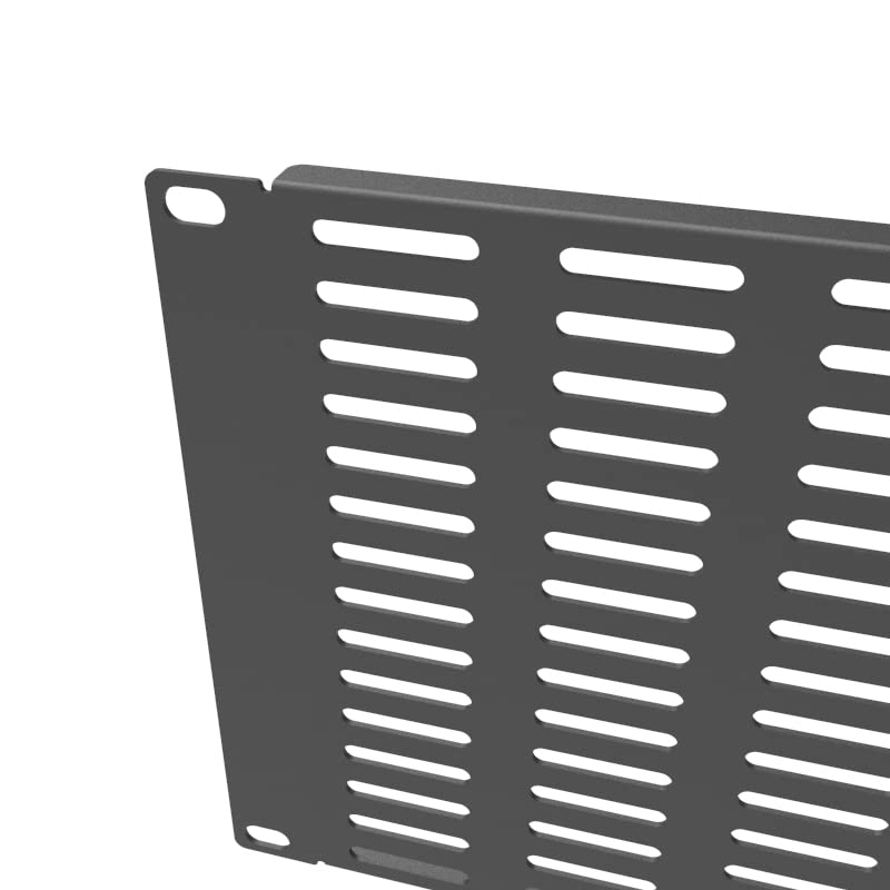 Qiaoyoubang 2 Pack Of 4U Vented Blank Panel   Metal Rack Mount Filler Panel For 19In Server Rack Cabinet Or Enclosure, Black (4U