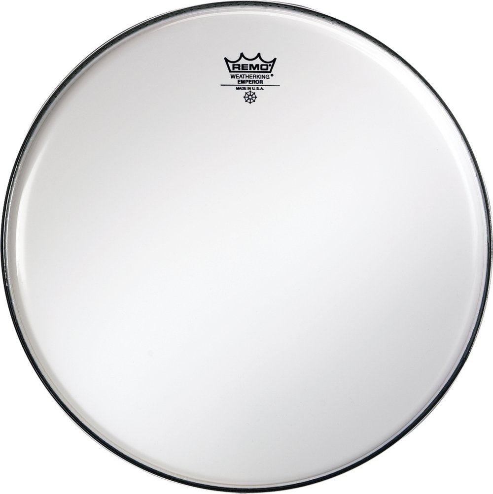 Remo Emperor Smooth White Crimplock Tenor Drumhead, 14