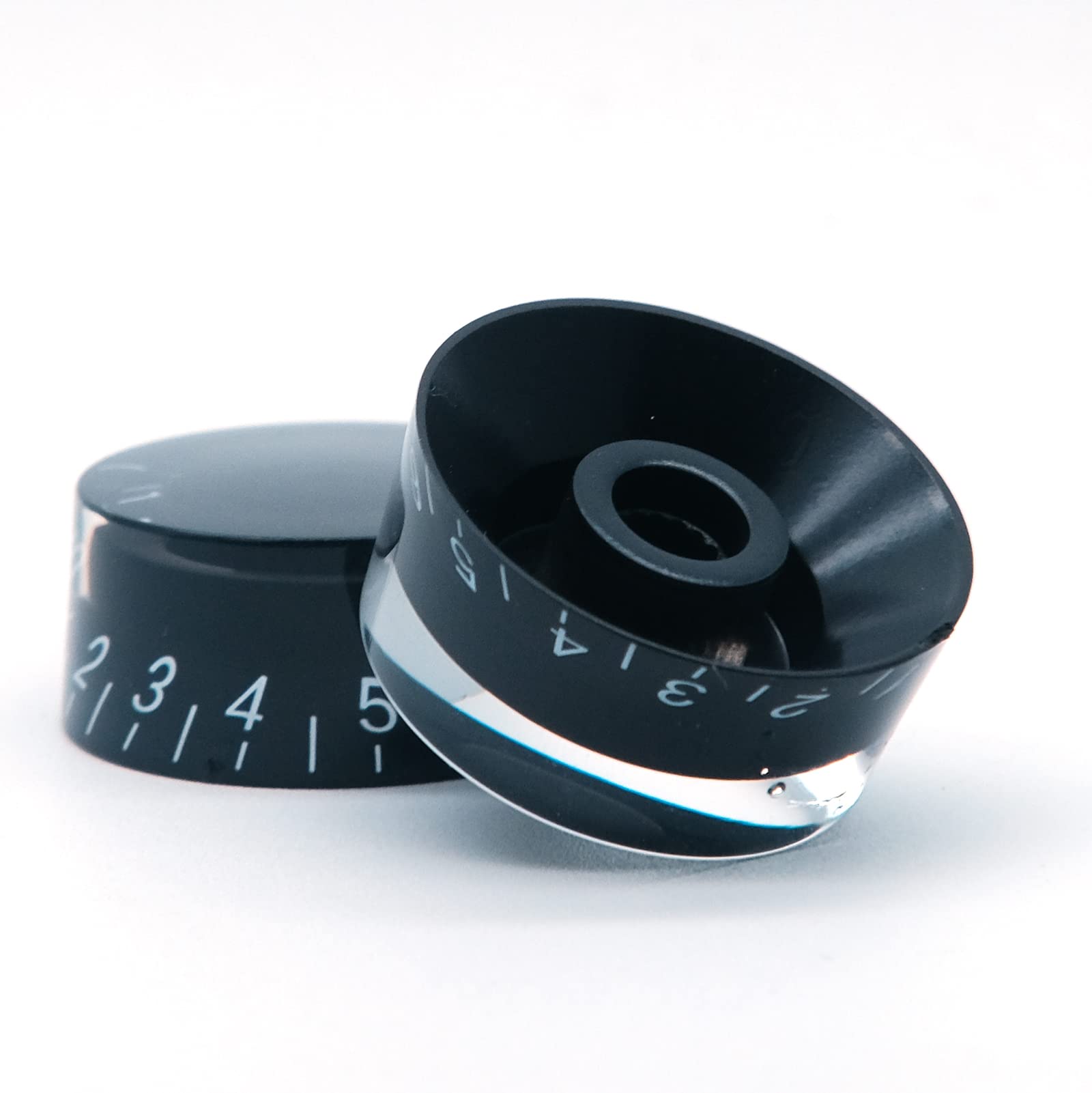 Harpfeas 4Pcs Electric Guitar Top Hat Knobs Speed Volume Tone Control Knobs Compatible With Les Paul Lp Style Electric Guitar Pa