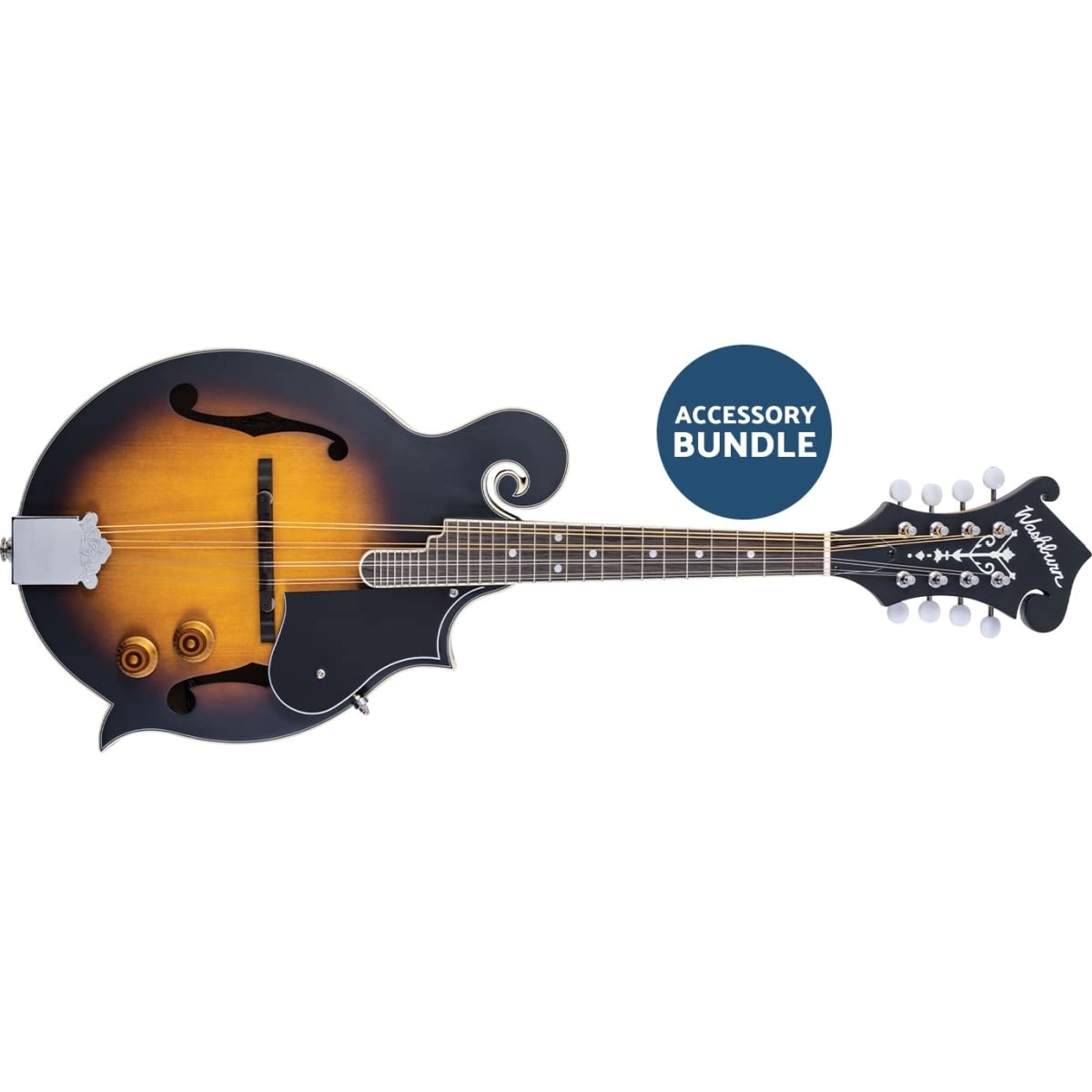 Washburn Americana Series, 8 String Mandolin, Right, Sunburst (M3Ek A)