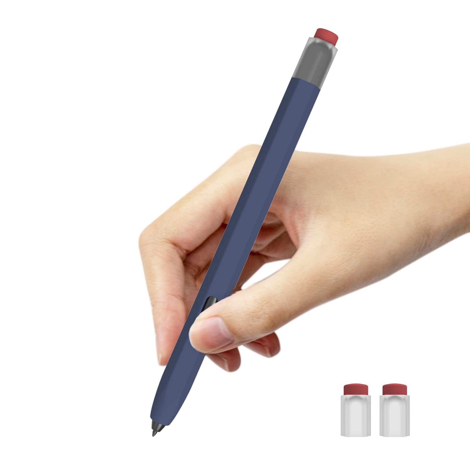 LOVE MEI Classic Silicone Pencil Case Compatible with Galaxy Tab S7/S7PLUS/S8/S8 Plus Pen Case Cover Sleeve Non-Slip Smooth Grip