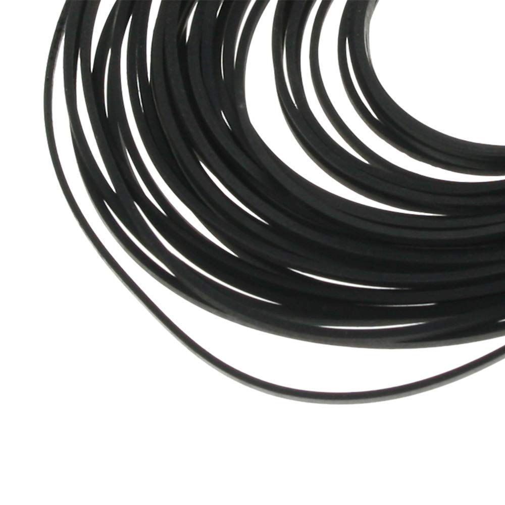 Rubber Belt Dvd/Cd Cassette Recorder Repair Maintenance Mix Cassette Rubber Square Belt Black(60Pcs) 1