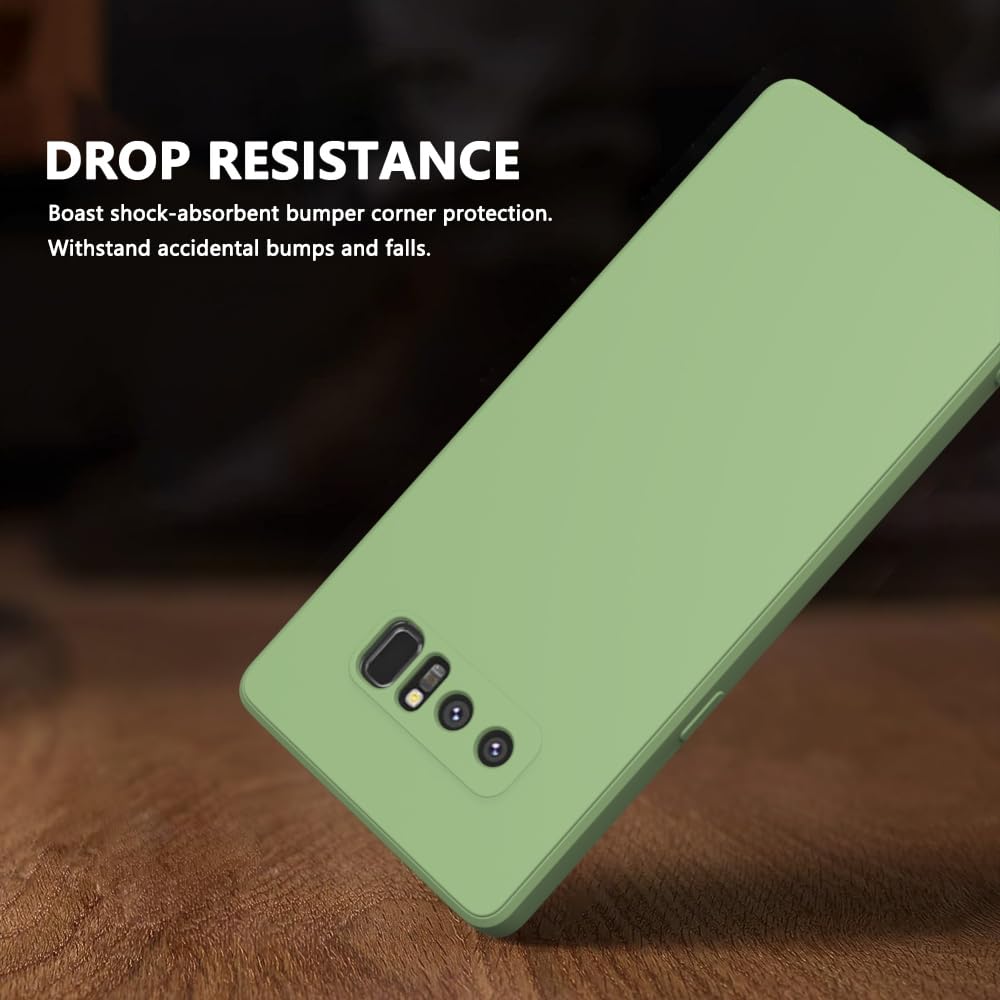Wogroo For Samsung Galaxy Note 8 Case Green, Scratch Resistant With Soft Touch, Slim Thin Phone Cover For Samsung Galaxy Note 8