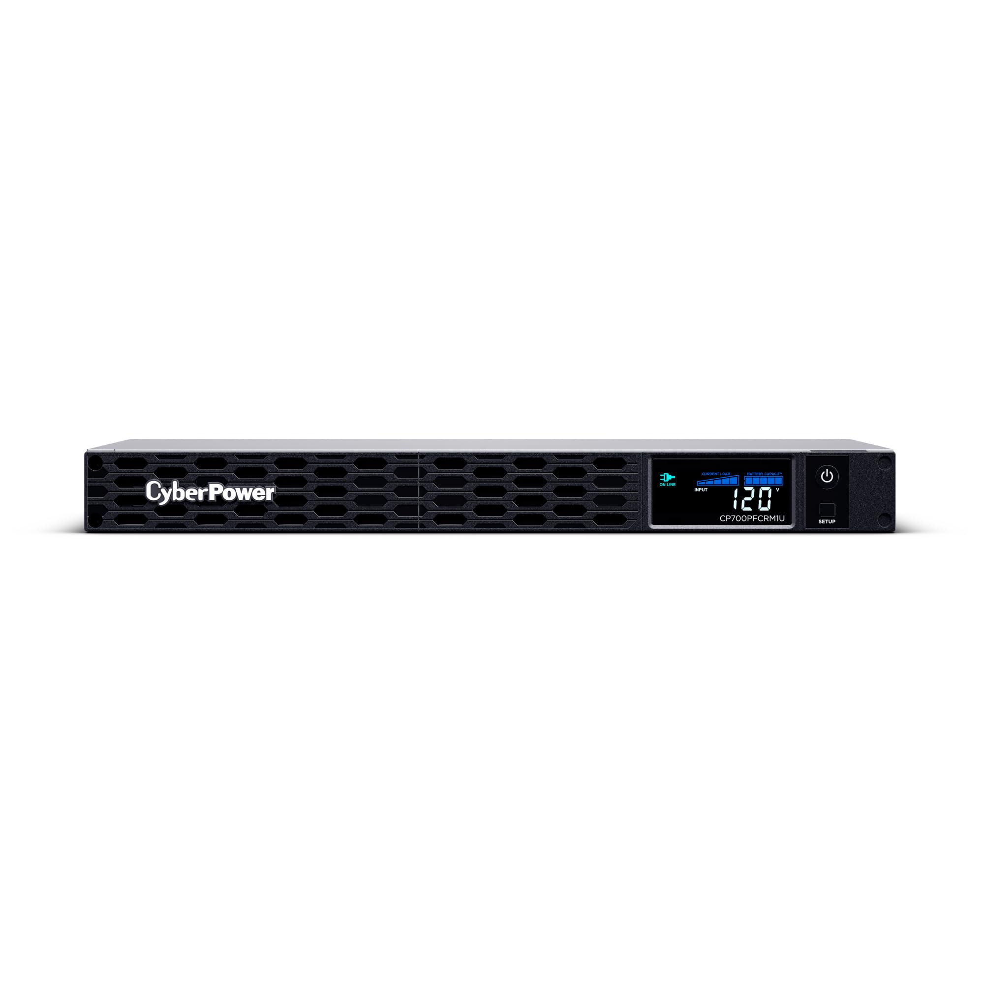 Cyberpower Cp700Pfcrm1U Pfc Sinewave Ups, 700Va/400W, 6 Outlets, Avr, 1U Rackmount