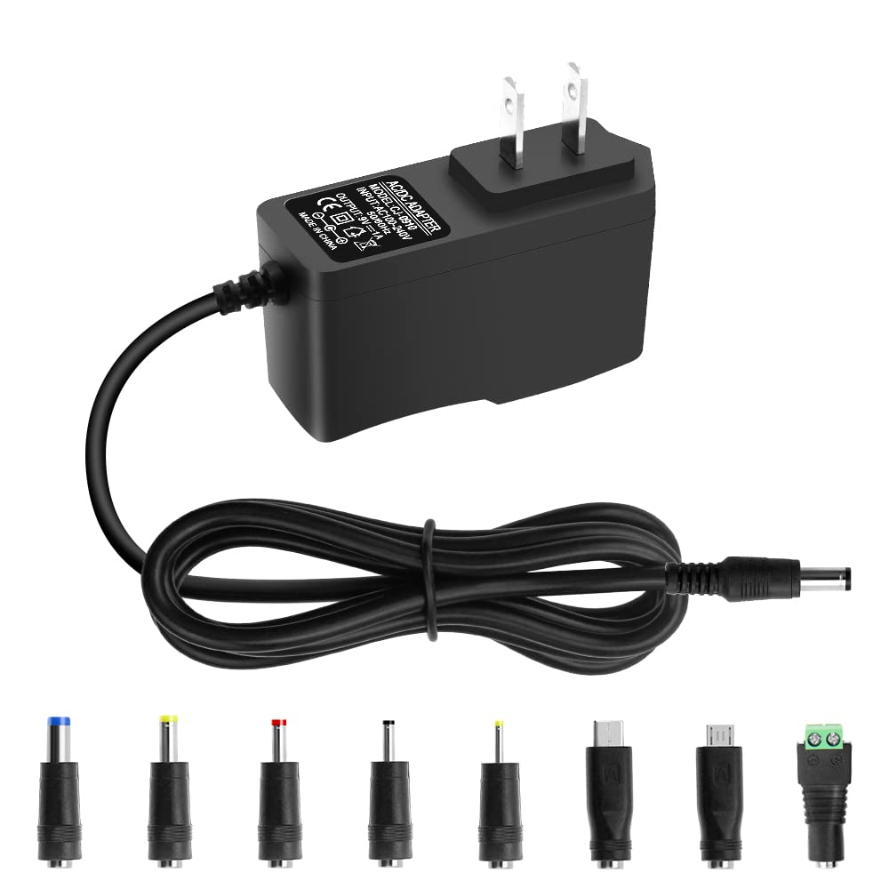 Arkare 9V 1A Dc Power Supply Adapter 9V Power Cord Ac 100V 240V To Dc 9 Volt 1Amp 1000Ma 800Ma 500Ma 0.8A 0.5A Charger For Adsl 