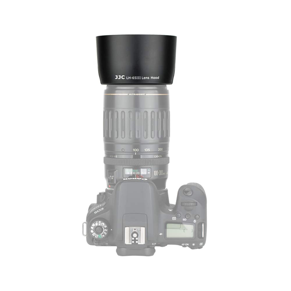 Jjc Et 65Iii Dedicated Lens Hood For Canon Ef 85Mm F/1.8 Usm, Ef 100Mm F/2.0 Usm, Ef 135Mm F/2.8 Sf, Ef 100 300Mm F/4.5 5.6 Usm