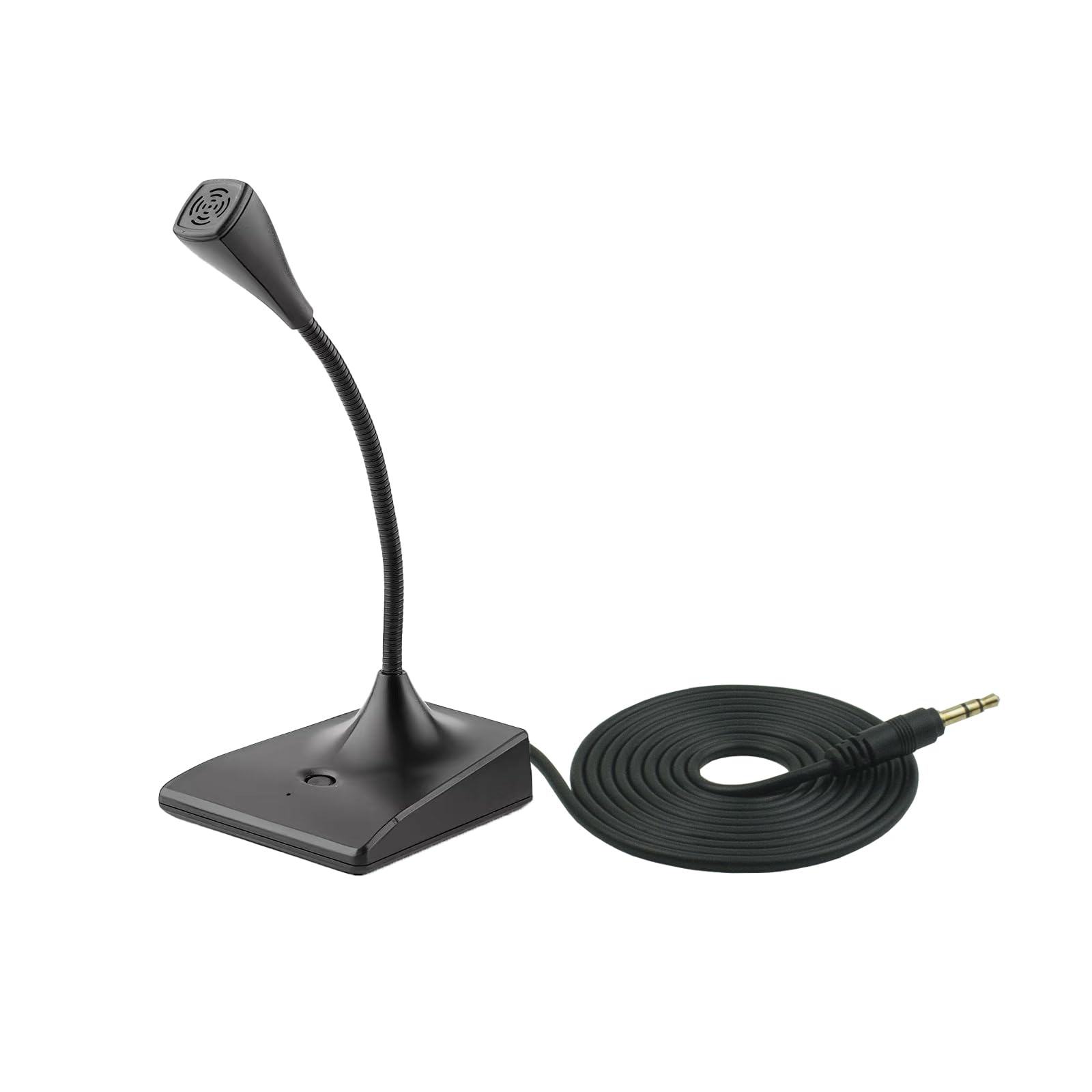 Landibo 3.5Mm Pc Microphone,Professional Adjustable Gooseneck Streaming Mic Compatible With Pc/Mac Driverless Plug And Play, Rec