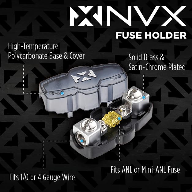 Nvx True 4 Gauge Awg 100% Ofc Complete Amplifier Wiring Kit With 5/6 Channel Rca Cable   Xkit46