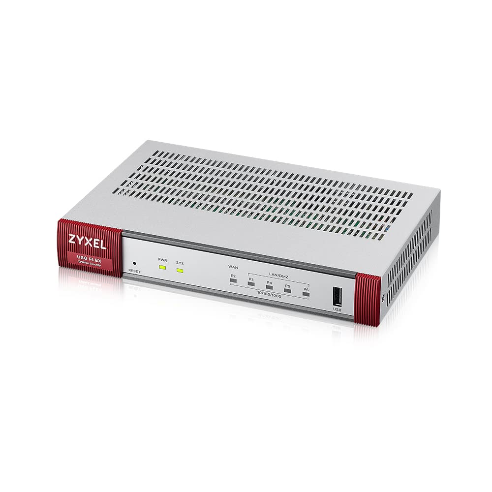 Zyxel Cyber Security VPN Firewall | Business Class Recommended up to 40 Users | Nebula Cloud Option | Hardware Only [USGFLEX100]
