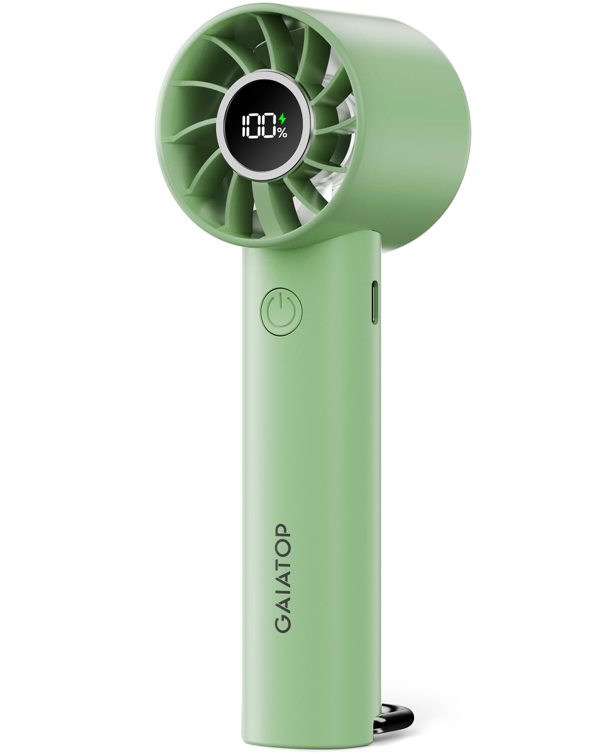 Gaiatop Portable Mini Fan, Handheld Fan With Led Display & Flashlight, 3 Speeds 2000Mah Usb Rechargeable Battery Fan, Small Pers