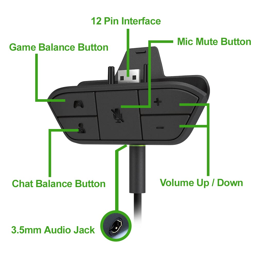 Stereo Headset Adapter For Xbox One And Xbox Series X|S And Elite Controller   Headphone Audio Converter For Voice Chat & Game S