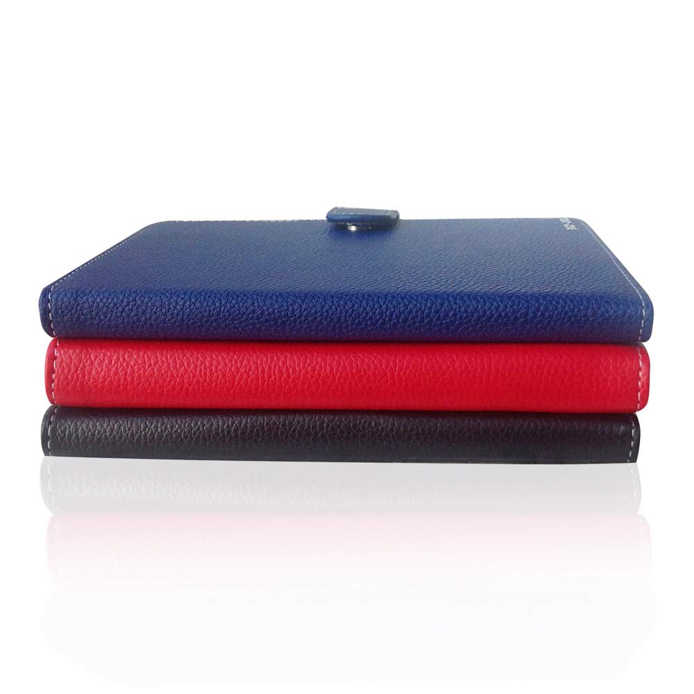 Book Style Litch Pu Leather Case Cover For 6' Ebook Reader Case Cover For Sony/Kobo/Pocketbook/Nook/Tolino 6Inch Ebook Reader (Blue)