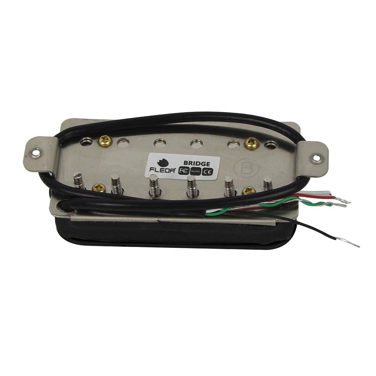 Fleor Electric Guitar Humbucker Pickups Bridge Alnico 5 Pickup Black