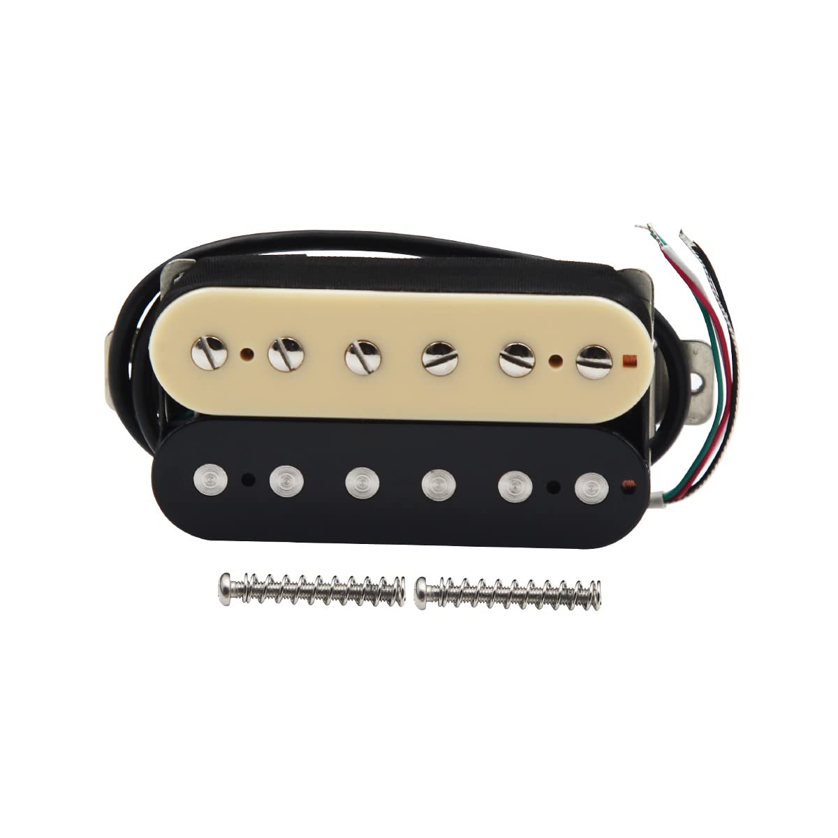 FLEOR Alnico 2 Humbucker Pickup 7-8K Electric Guitar Pickup Neck Humbucker-Zebra