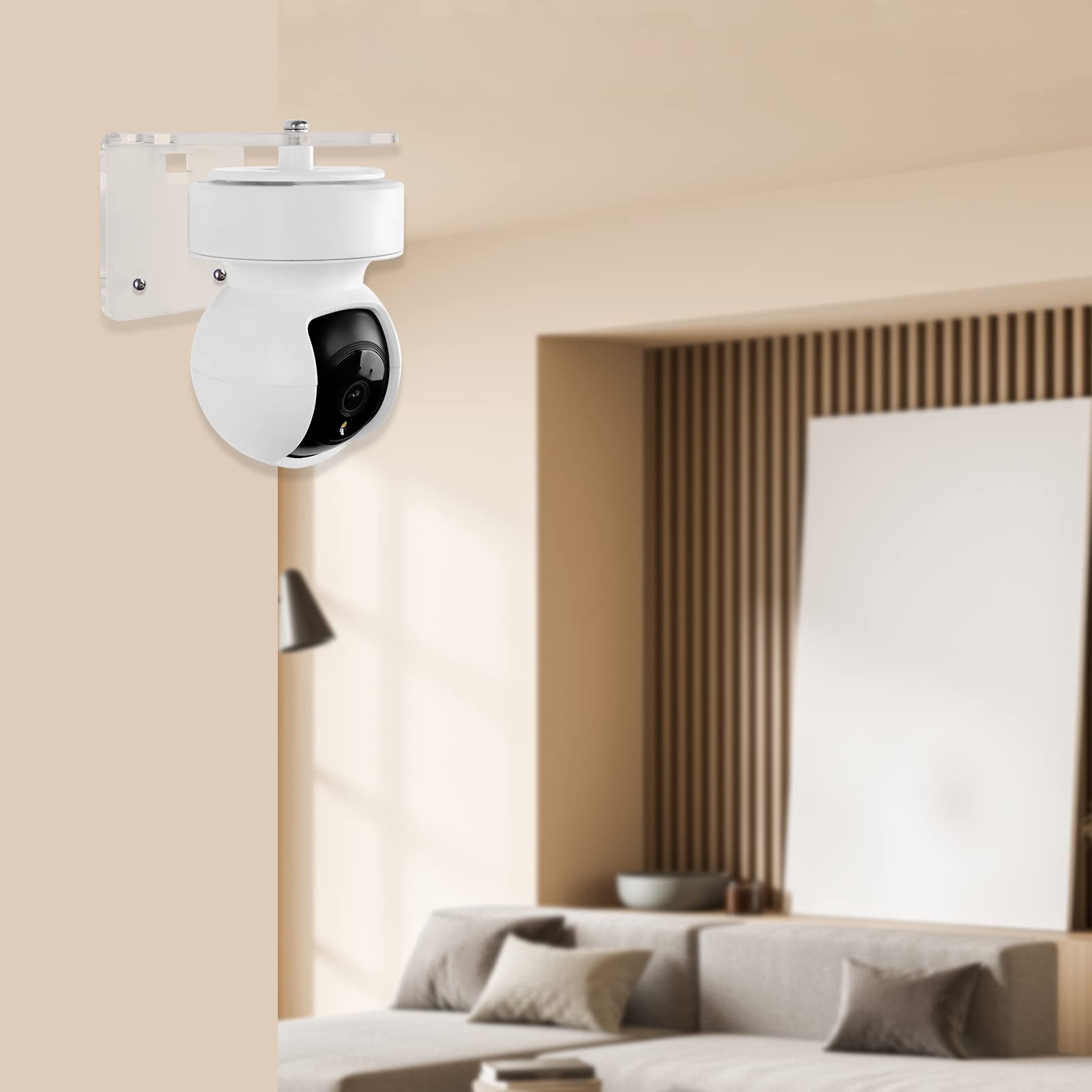 Tiuihu Acrylic Wall Mount Bracket/Holder Compatible With Kasa Indoor Pan/Tilt Smart Security Camera And Tp Link Tapo C210/C200