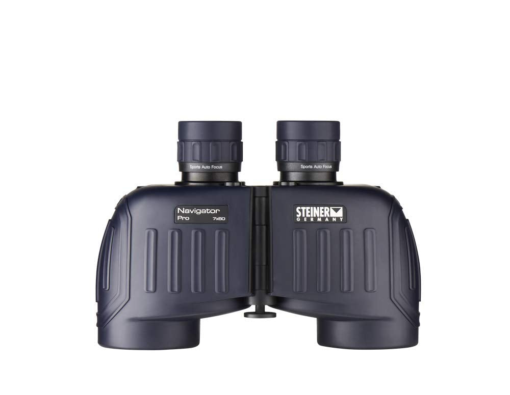 Steiner Navigator Pro 7X50 Binoculars   Magnification 7X   High Contrast Optics   Floating Prism System   Sports Auto Focus   Delivers Excellent Image Clarity, Navy Blue (7655)