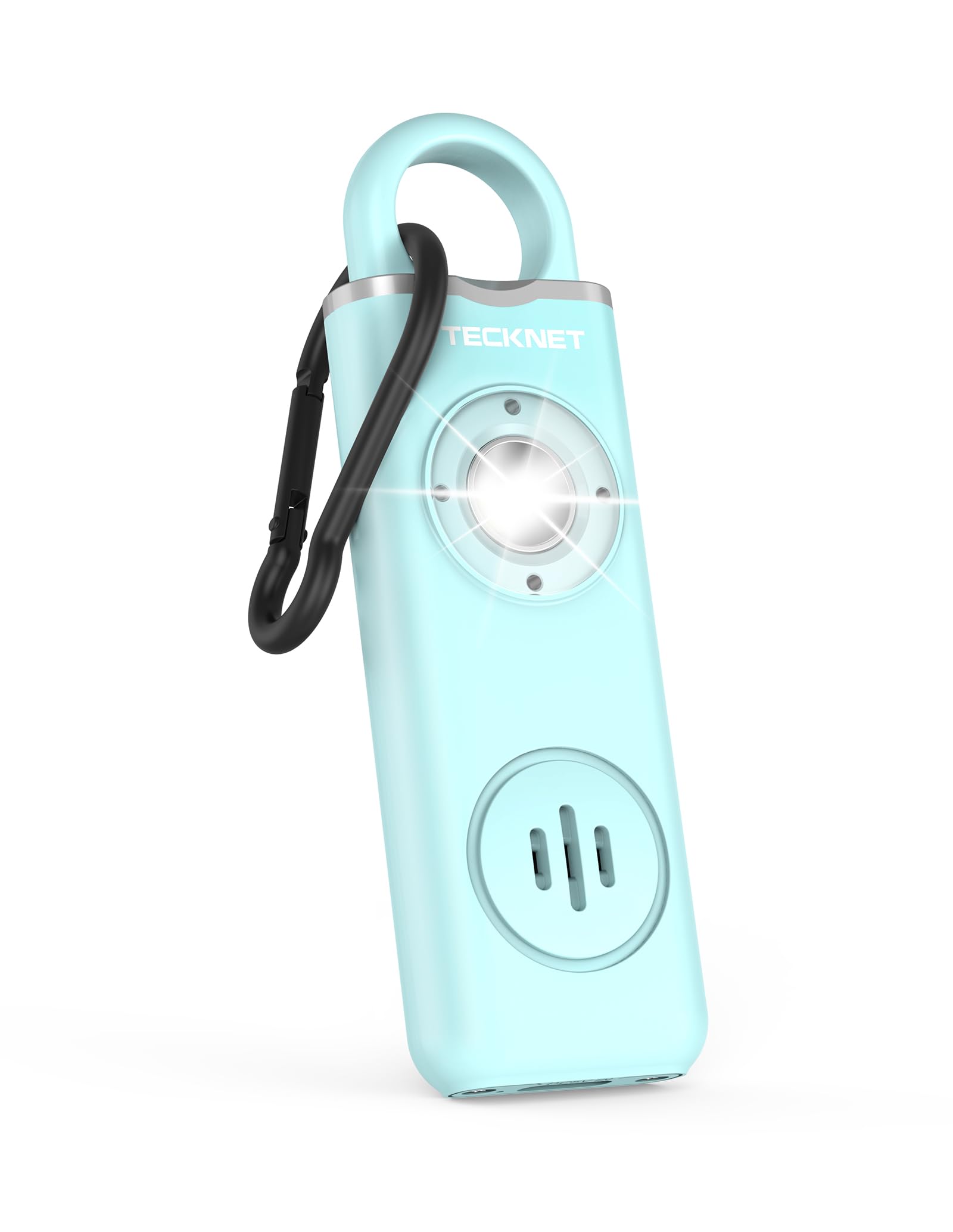 Tecknet Rechargeable Personal Safety Alarm For Women, 130Db Self Defense Keychain Alarm With Sos Strobe Light, Low Battery Notic